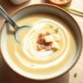 Aardappel-mosterdsoep met ham