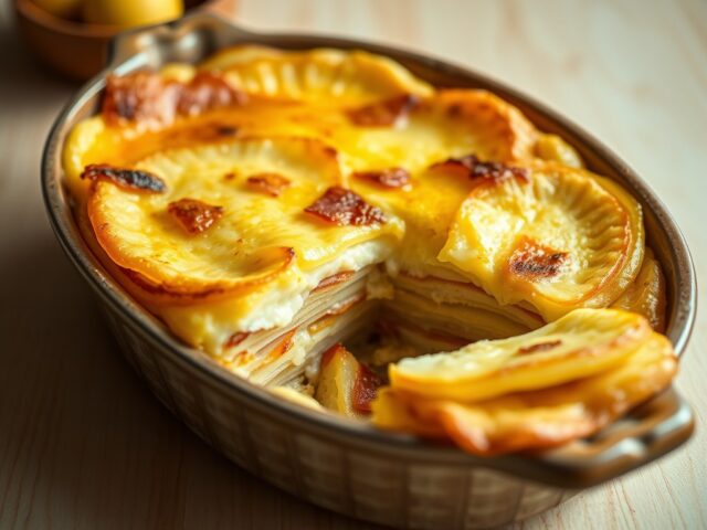 Aardappel-spekkoek uit de oven