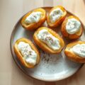 Aardappelen met creme fraiche-vulling