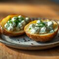Aardappels gevuld met roquefort