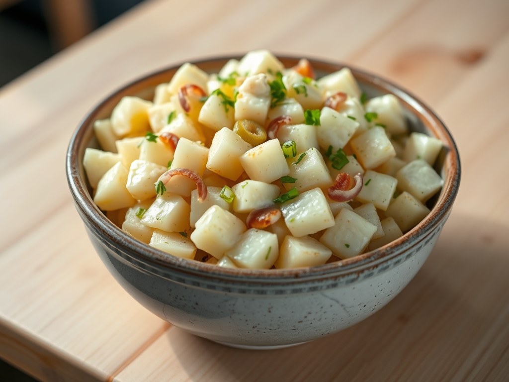 Aardappelsalade, AI-gegenereerde illustratie