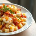 Aardappelsalade met Sint-Jakobsvruchten (zie opm