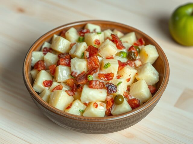 Aardappelsalade met spekjes
