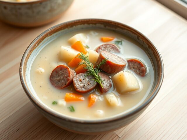 Aardappelsoep met rookworst