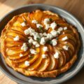 Aardappeltaart met geitenkaas en honing