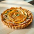 Aardappeltaartje met kaas, tijm en room
