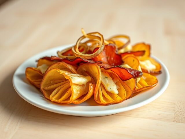 Aardappelwaaiers met bacon