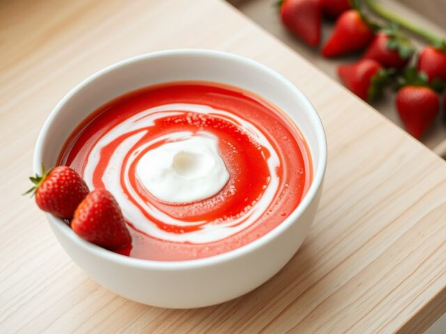 Aardbeien soep