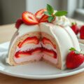 Aardbeienijs bombe