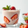 Aardbeienpudding