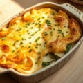 Aardperengratin met japanse kwee