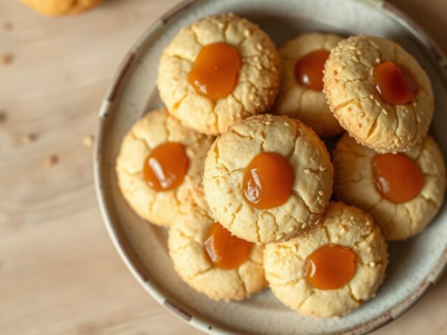 Abrikozen-sesamghoriba’s (koekjes)