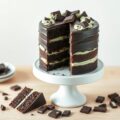 After eight taart, met zachte choco-mintcreme