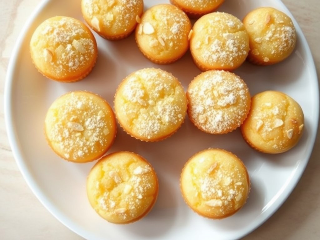 Amandelcakejes (12 stuks), AI-gegenereerde illustratie