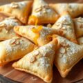 Amandeldriehoekjes met sinaasappel