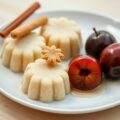 Amaretto griesmeelpuddinkjes met pruimen