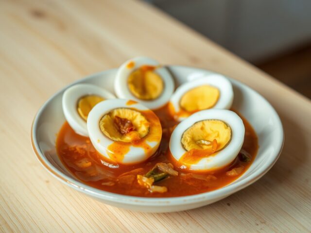 Ame koemoete – ei in indonesische saus