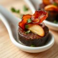 Amuse van Luikse bloedworst en appel