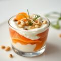 Amuse van roomkaas met zalm
