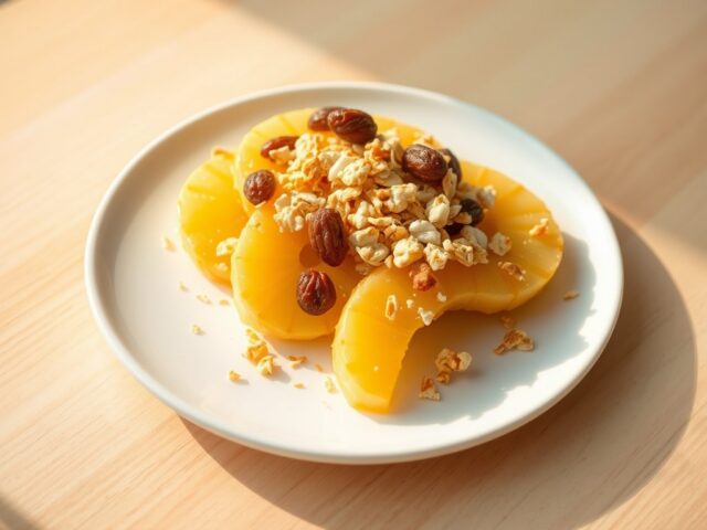 Ananas met cornflakes
