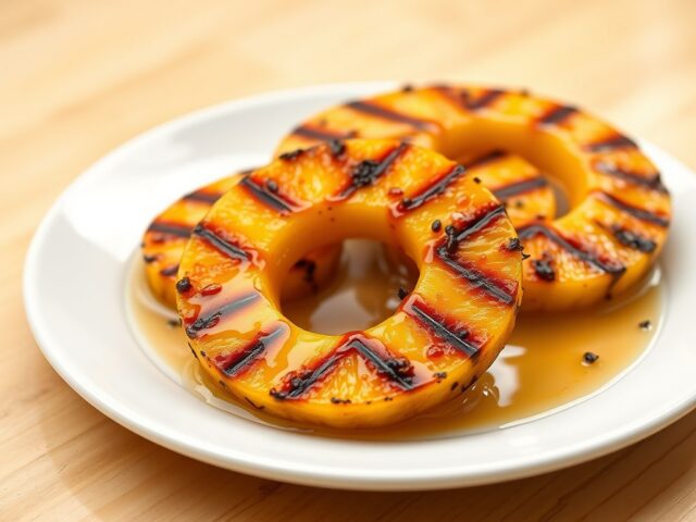 Ananas met vanilleboter