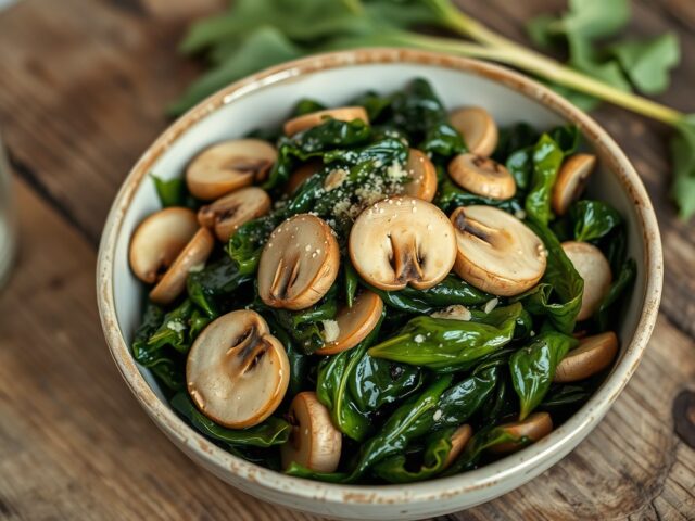 Andijvie met champignons
