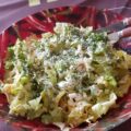 Andijviesalade met eieren en honing-mosterddressing