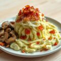 Andijviestamppot met champignonroerbak