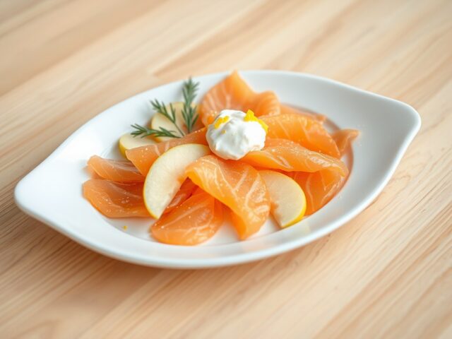 Antipasta con salmone