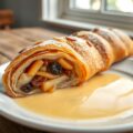 Apfelstrudel met Vanillesaus (Lactosevrij)
