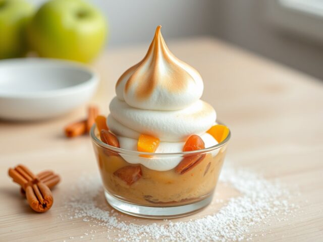 Appel-abrikozen meringue