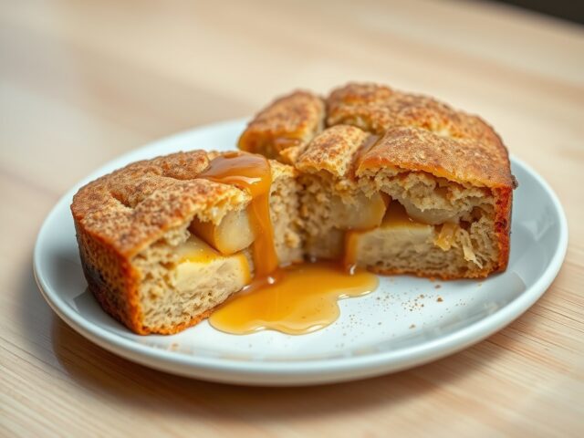Appel-banaancake met esdoornsiroop