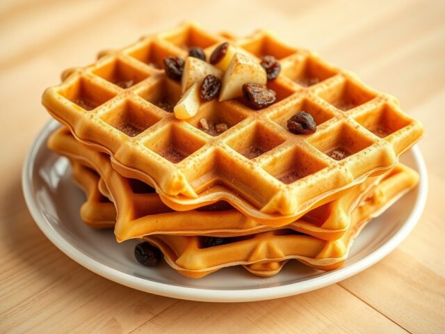 Appel kaneel wafels