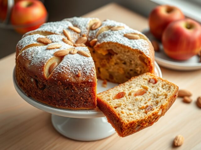 Appel-noten taart