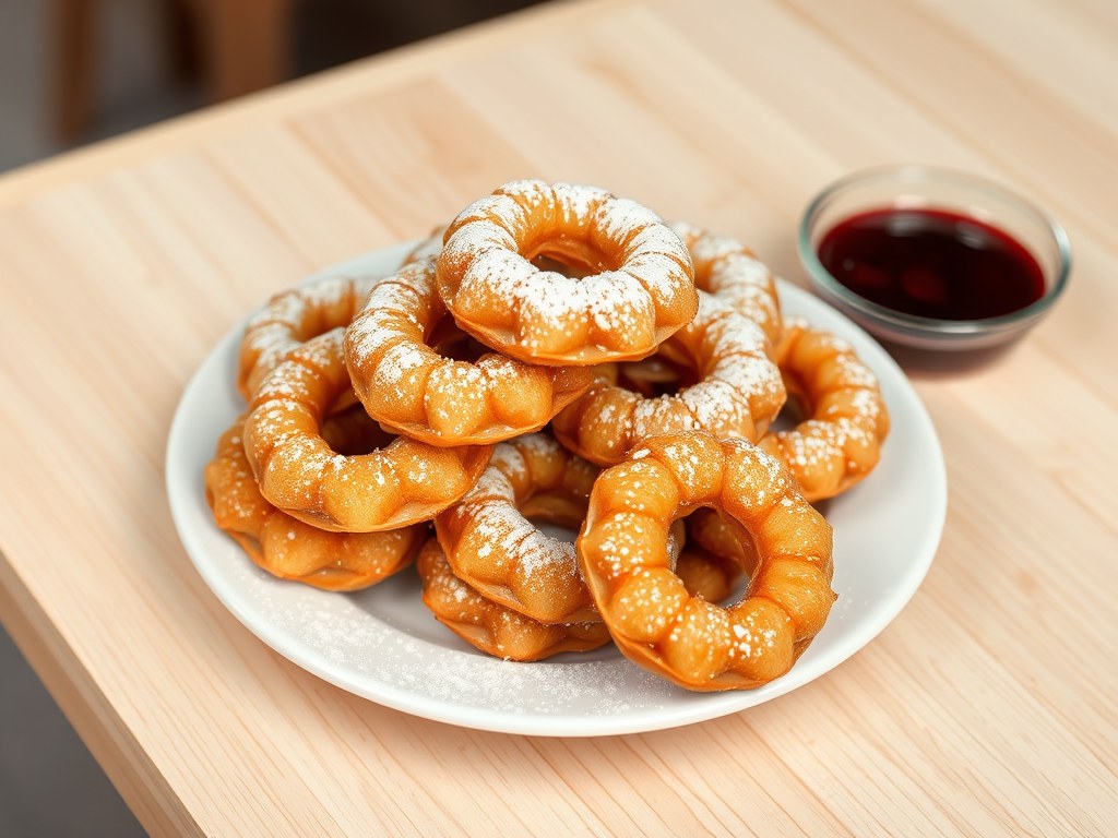 Appelbeignets, AI-gegenereerde illustratie