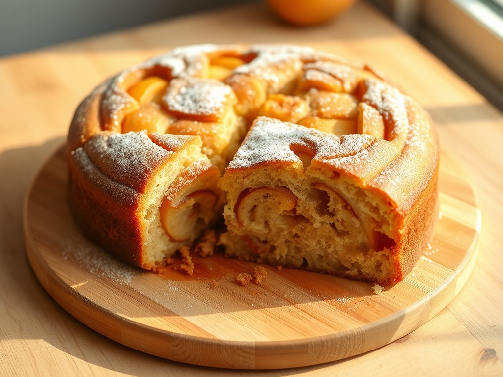 Appelcake, AI-gegenereerde illustratie