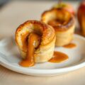 Appelcharlottes (mini) met karamelsaus