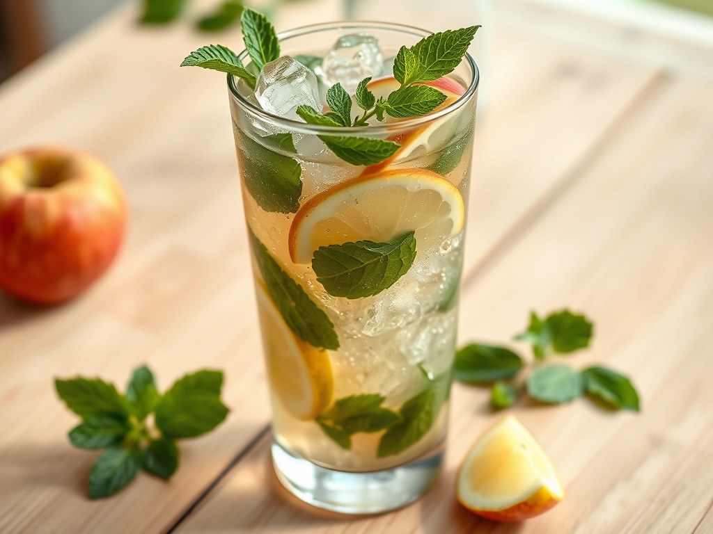 Appelmojito, AI-gegenereerde illustratie
