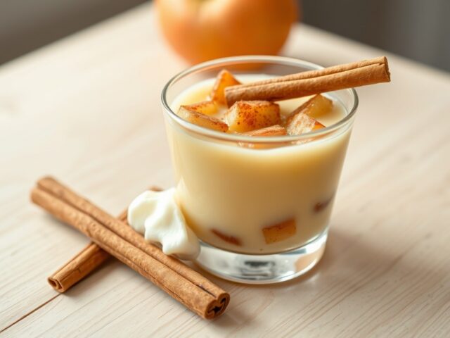 Appelpudding met kaneel