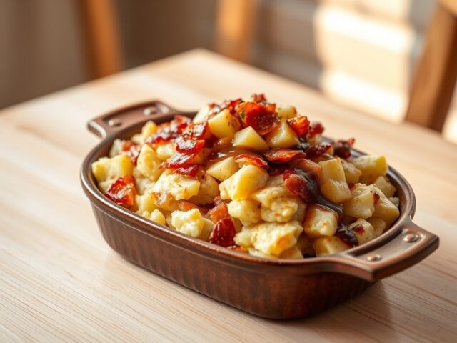 Appelstamppot spekjes uit de oven