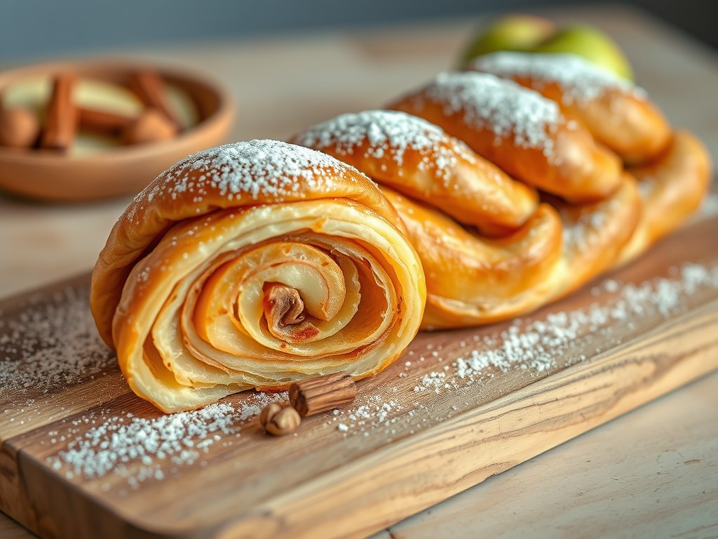 Appelstrudel, AI-gegenereerde illustratie