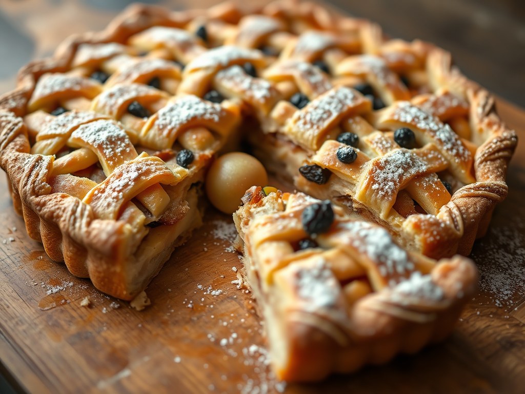Appeltaart, AI-gegenereerde illustratie