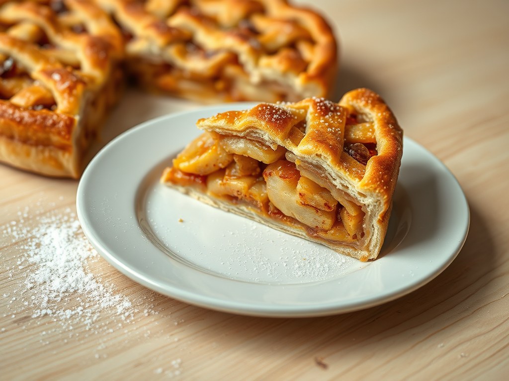 Appeltaart, AI-gegenereerde illustratie