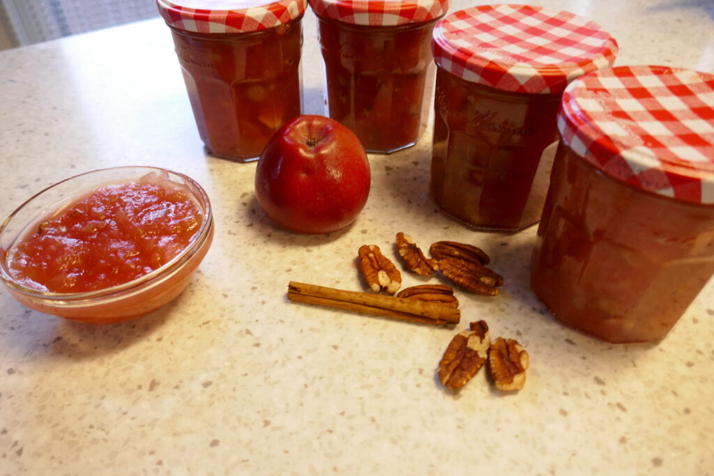 Appeltaart jam met pecannoten