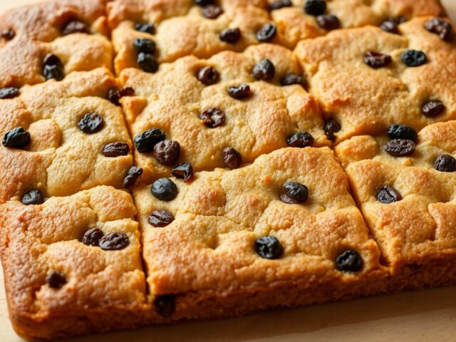 Appeltaart op bakblik
