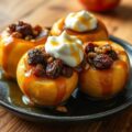 Appeltjes uit de oven met appel-kaneelstroop