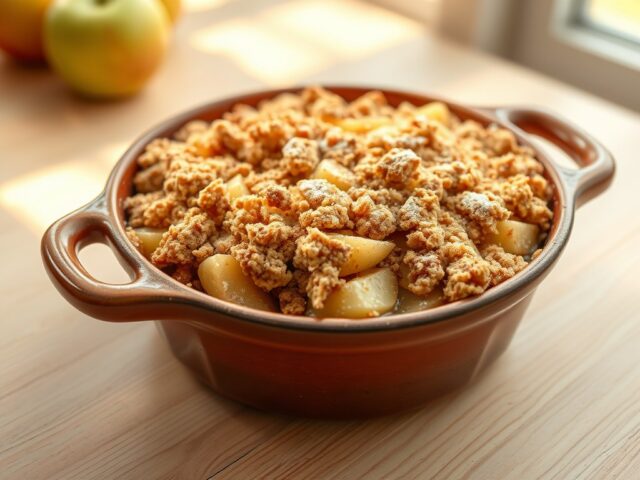 Apple crumble