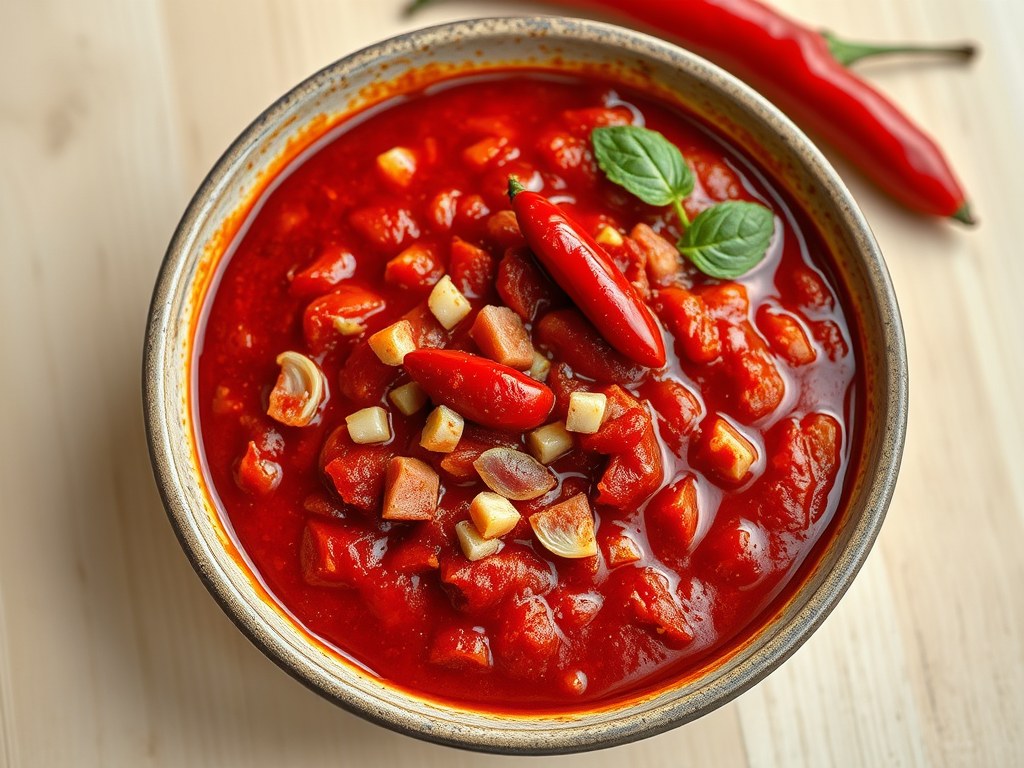 Arrabiata Tomatensaus, AI-gegenereerde illustratie