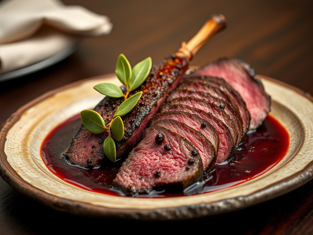 Arrosto di Cervo ( Hertengebraad), AI-gegenereerde illustratie