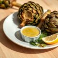 Artisjokken met mosterdvinaigrette